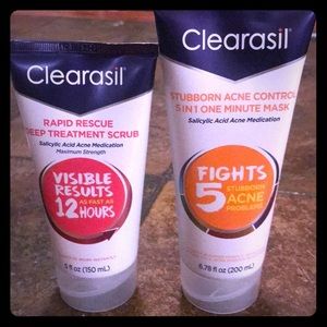 Clearasil control mask & deep treatment scrub